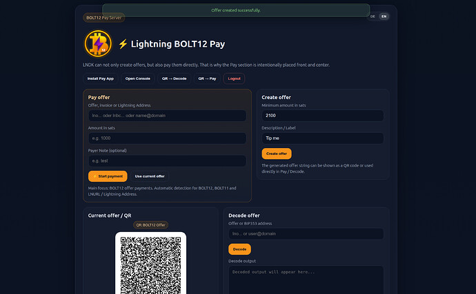 BOLT12 Pay Screenshot 1