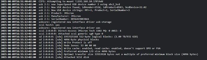 USB attached